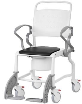 Toilettenrollstuhl BONN grau/grau